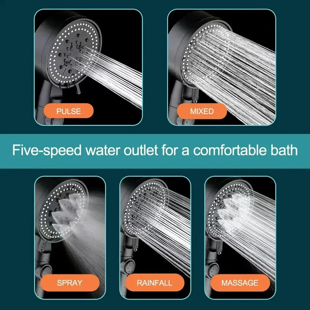 High Pressure Shower Head With Hose - Image 5