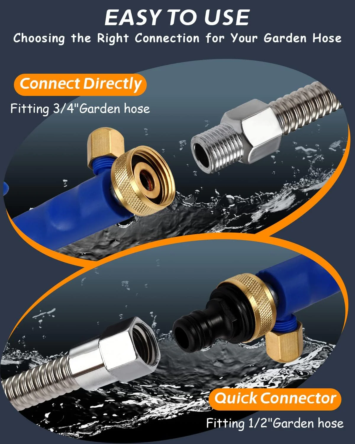 High-Pressure Washer Spray Nozzle Car Wash Water Hose - Image 3