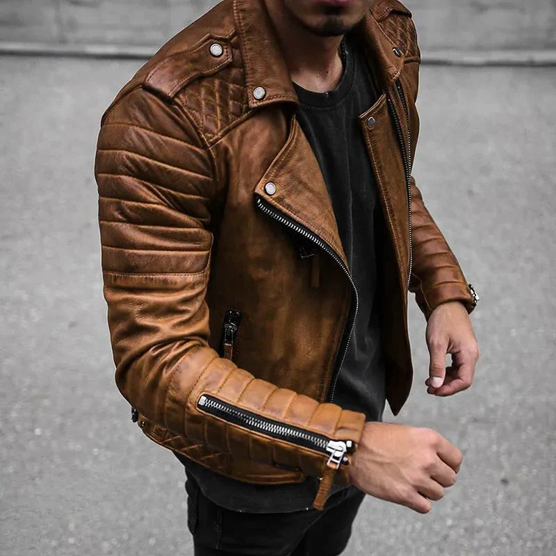 High quality, durable and stylish men's leather jacket - Image 3