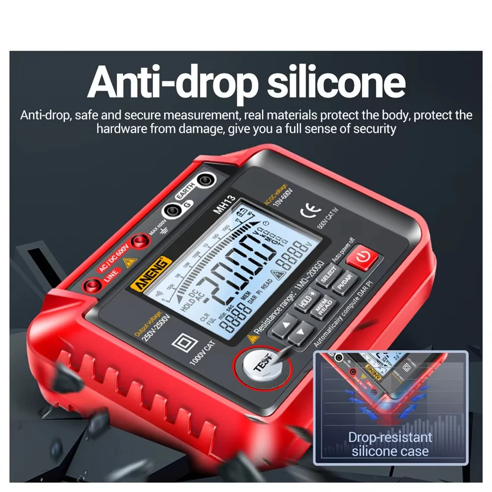 High Resistance Meter Voltage Tester Megohmmeter Tool - Image 7