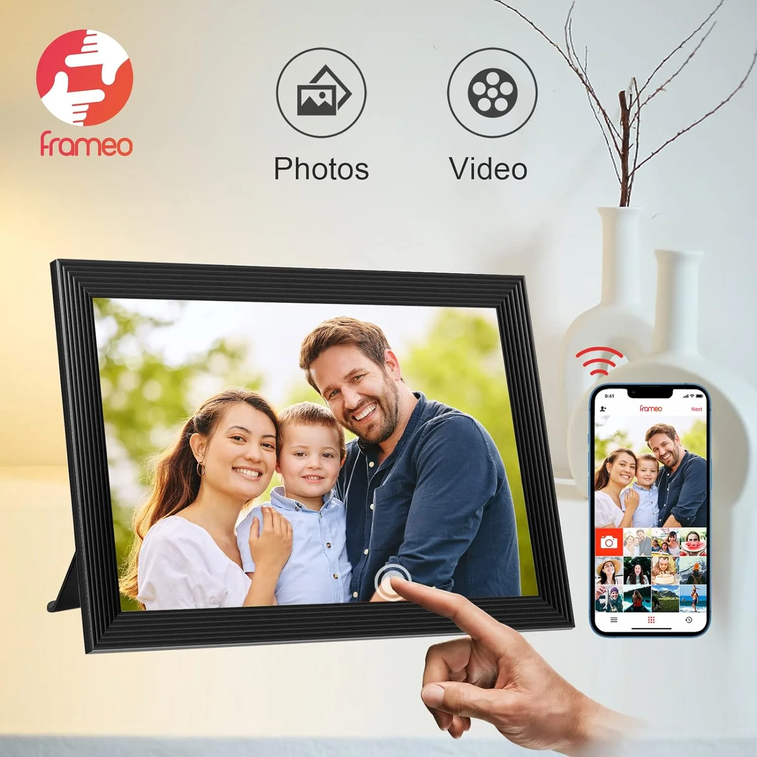 High-Resolution Digital Frame Top Electronic Frame With Video And Camera Features - Image 3