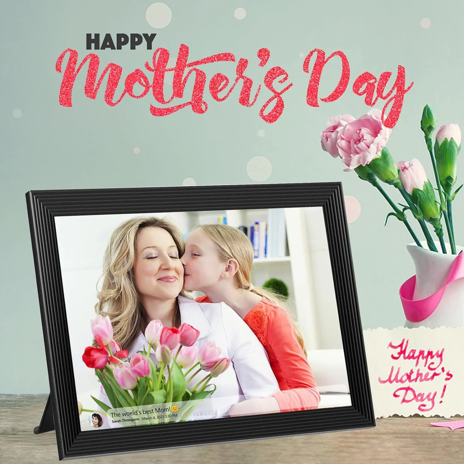 High-Resolution Digital Frame Top Electronic Frame With Video And Camera Features - Image 7