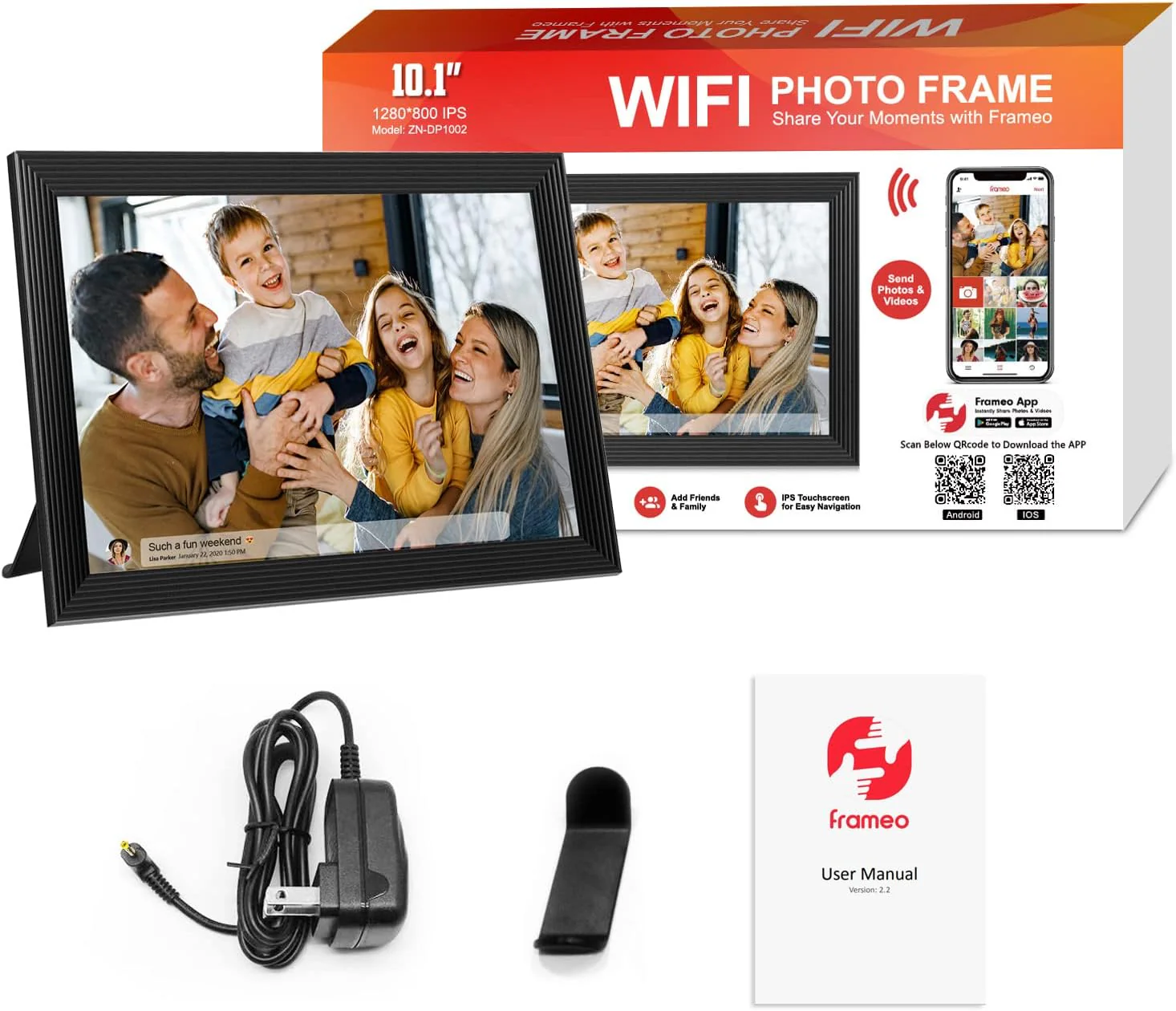 High-Resolution Digital Frame Top Electronic Frame With Video And Camera Features - Image 8