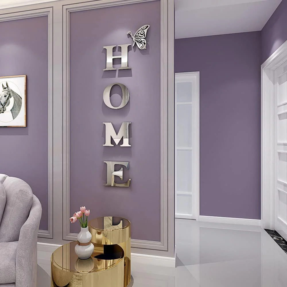 Home Entrance 3D Mirror Wall Sticker Decor - Image 5