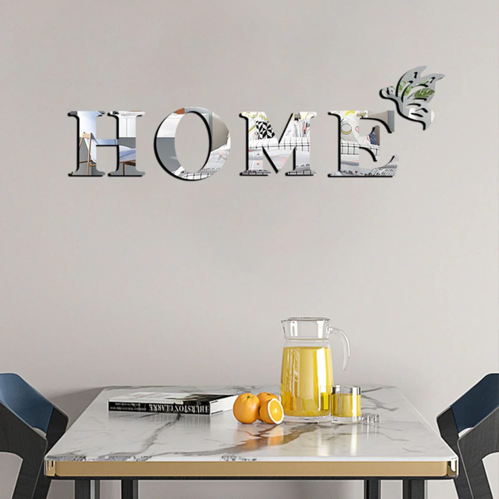 Home Entrance 3D Mirror Wall Sticker Decor - Image 7