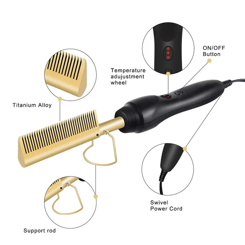 Hot Comb For Black Hair Thick And Coarse Hair - Image 11