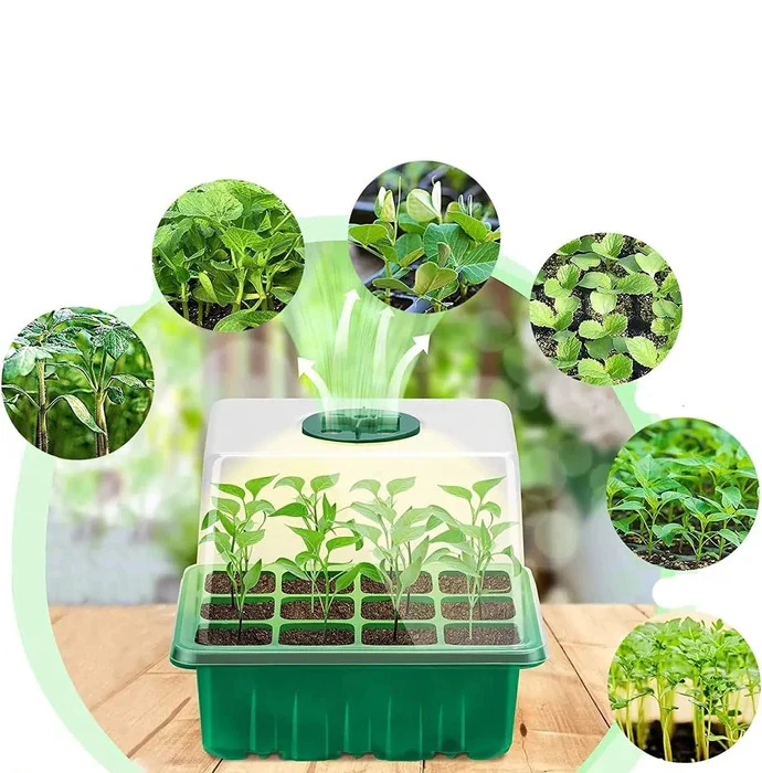 Household New Nursery Pot With Lamp - Plant Seed Starter Tray with Grow Light - Image 6