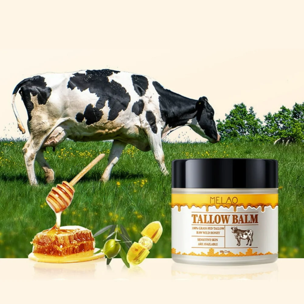 Hydrating Beef Tallow Honey Moisturizer Face & Body Balm - Image 3