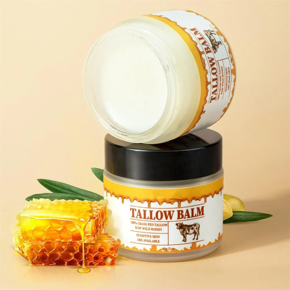 Hydrating Beef Tallow Honey Moisturizer Face & Body Balm - Image 4