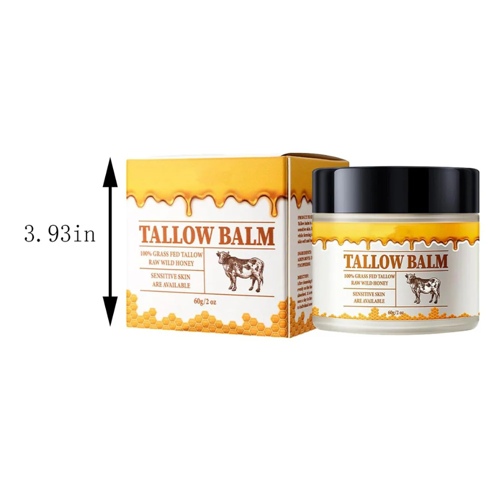 Hydrating Beef Tallow Honey Moisturizer Face & Body Balm - Image 6