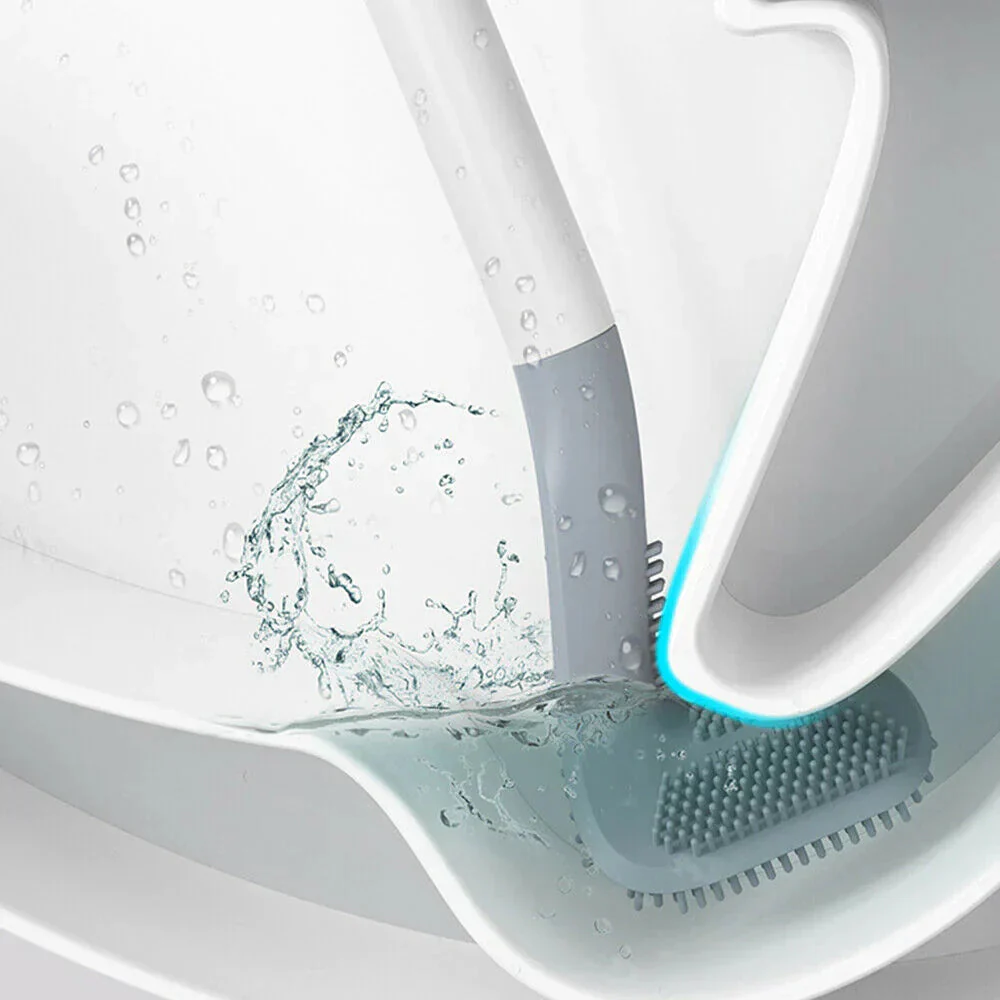 Hygienic Silicone Toilet Brush With Wall Mount - Image 10