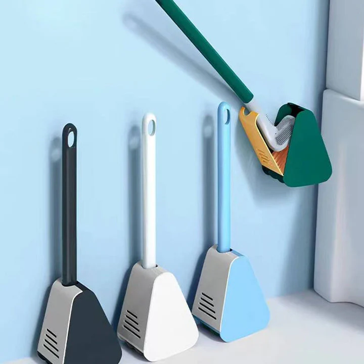 Hygienic Silicone Toilet Brush With Wall Mount - Image 5