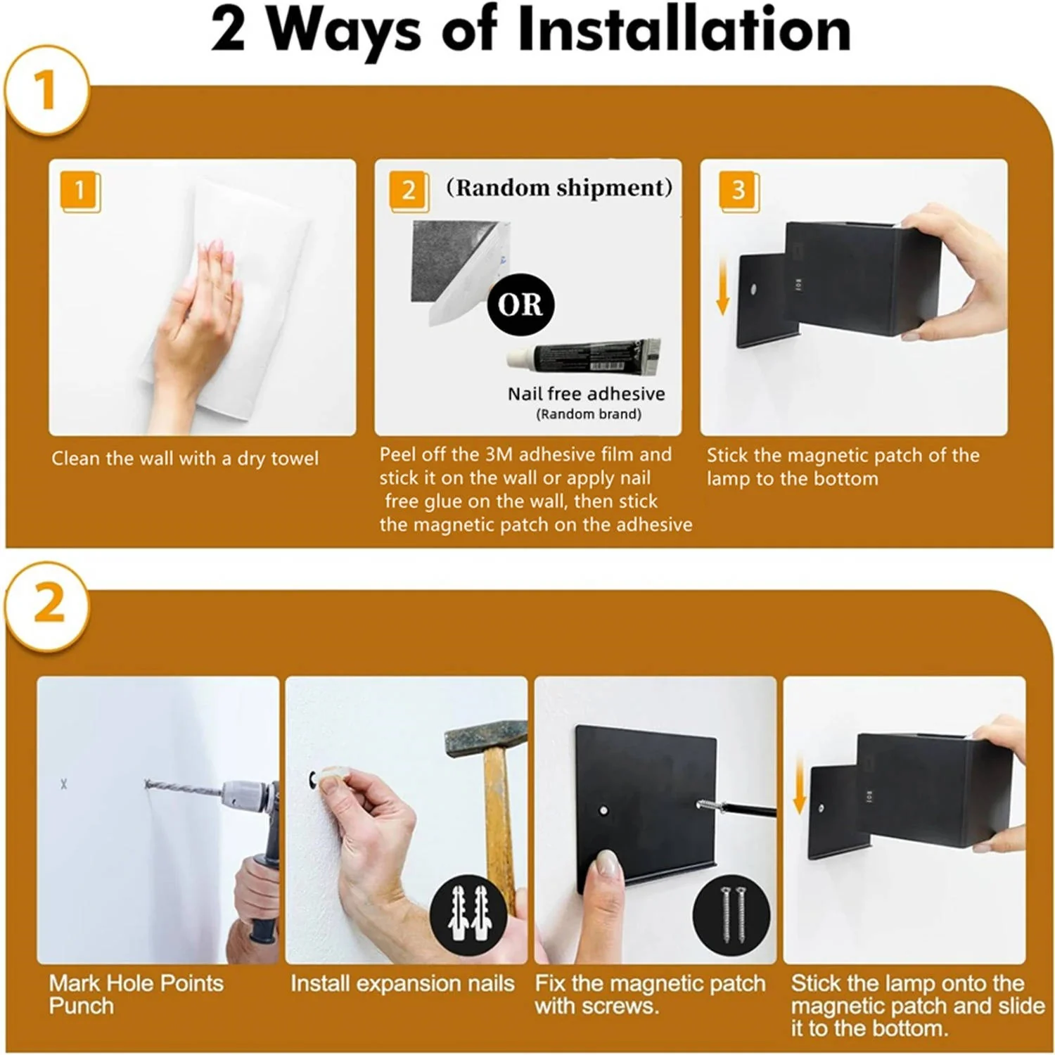 Indoor Wall Light with Motion Sensor & Remote Control - Image 4