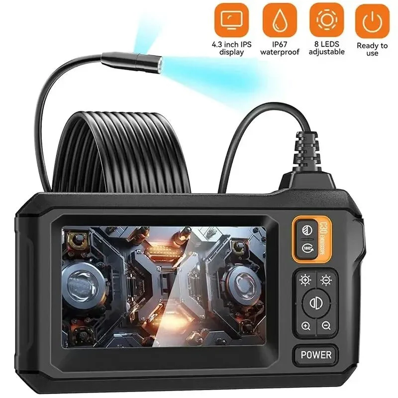 Industrial Endoscope Inspection Camera – 1080p Hd With 4.3-Inch Display Adjustable Lens - Image 8