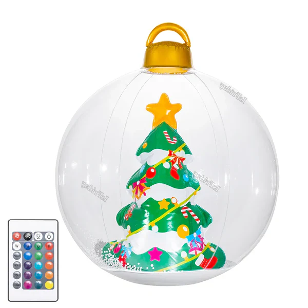 Inflatable Outdoor Christmas Ball With Lights (LED) - Image 7