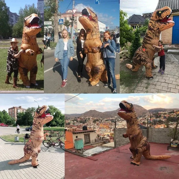 Inflatable T-Rex costume - Image 2