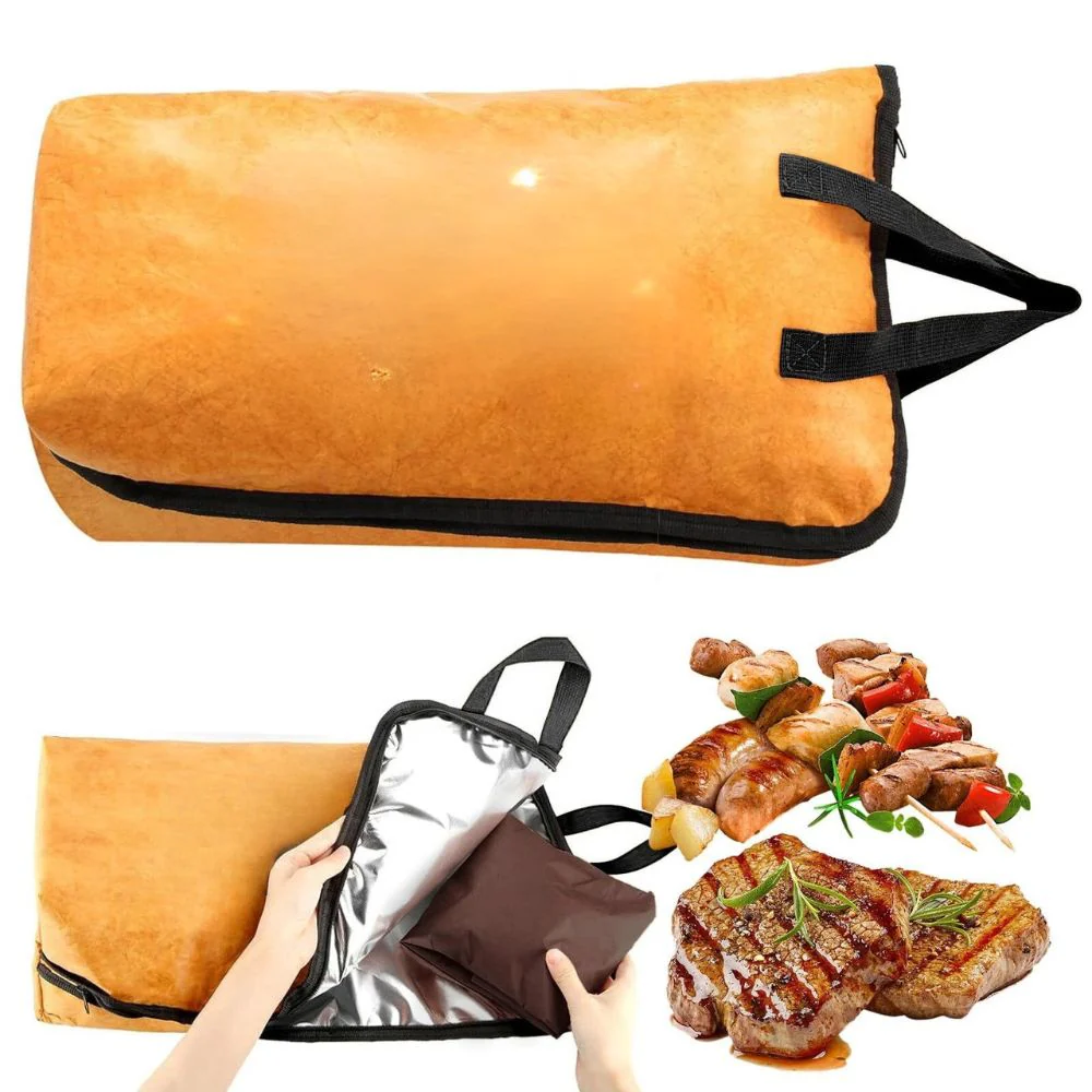 Insulated BBQ Meat Resting Blanket Bag with Handle - Image 4