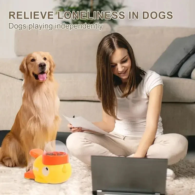 Interactive Cartoon Duck Dog Puzzle Feeder - Image 2
