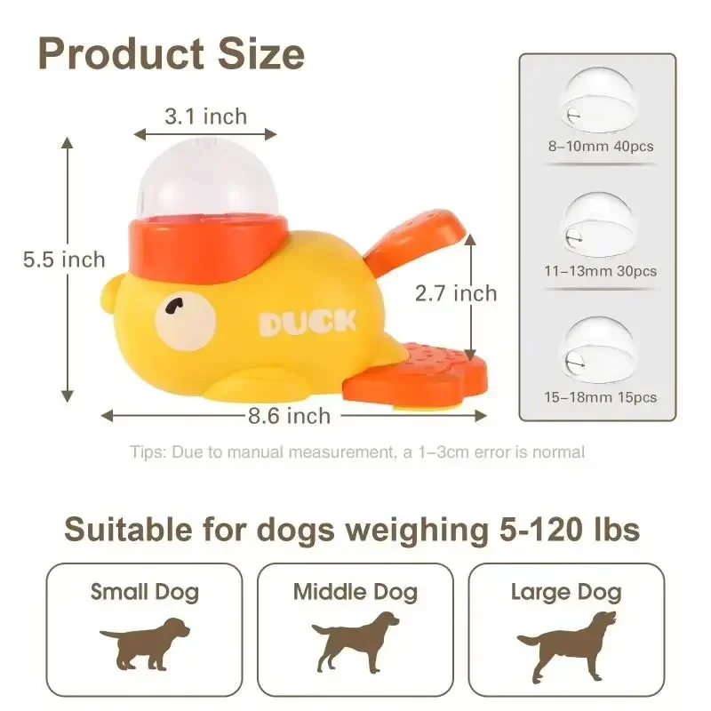 Interactive Cartoon Duck Dog Puzzle Feeder - Image 3