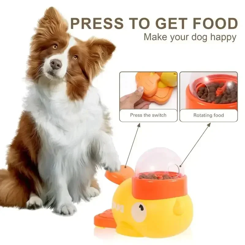 Interactive Cartoon Duck Dog Puzzle Feeder - Image 4