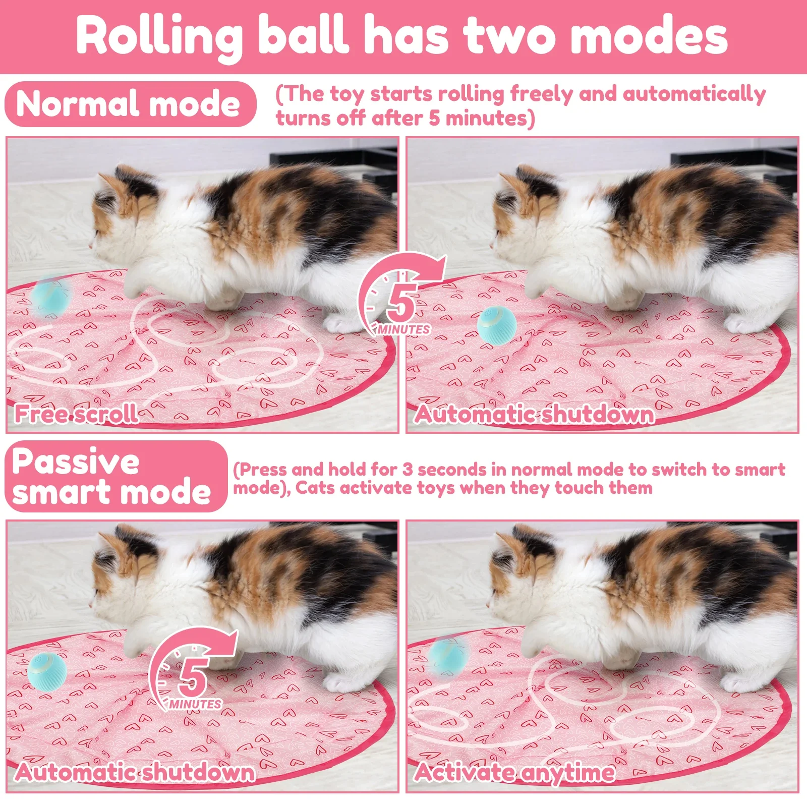 Interactive Cat Hunting Toy with Smart Ball - Image 3