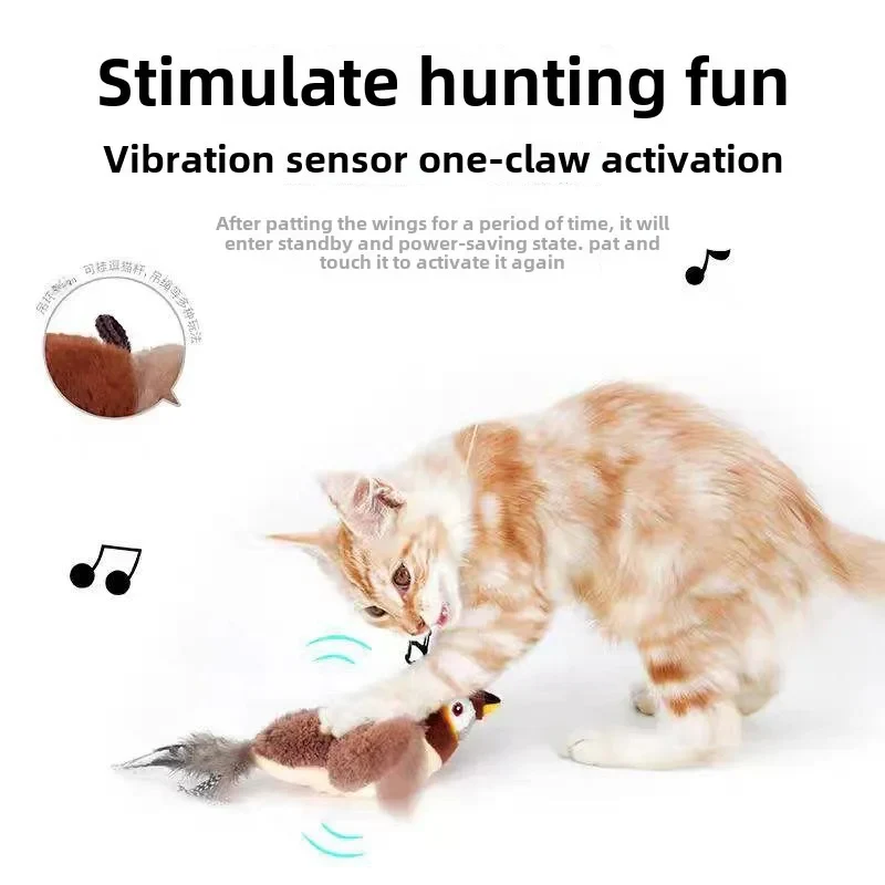 Interactive Flapping Bird Cat Toy - Image 2