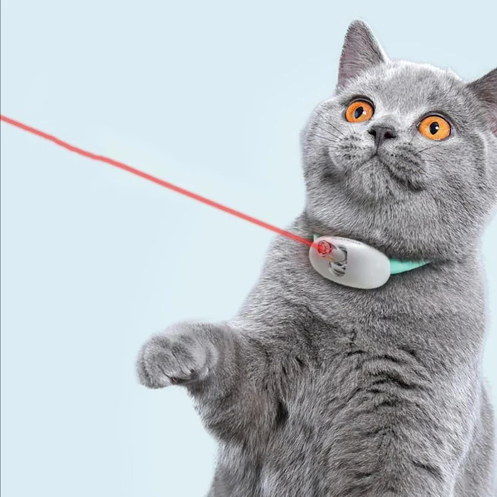 Interactive Laser Cat Collar with USB Charging - Image 2