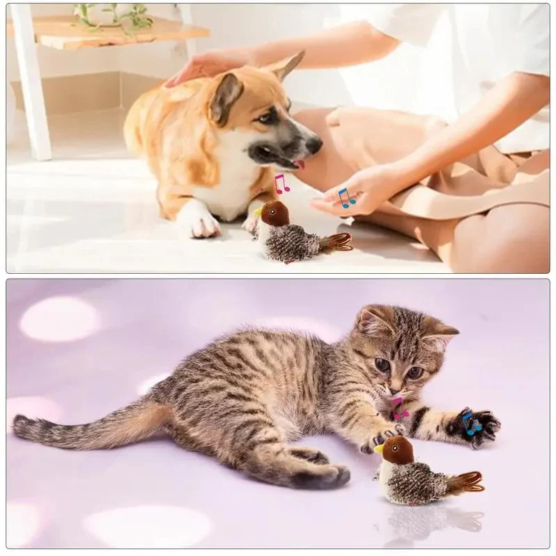 Interactive Sound Bird Cat Toy - Flapping Feather Fun for Indoor Cats - Image 4