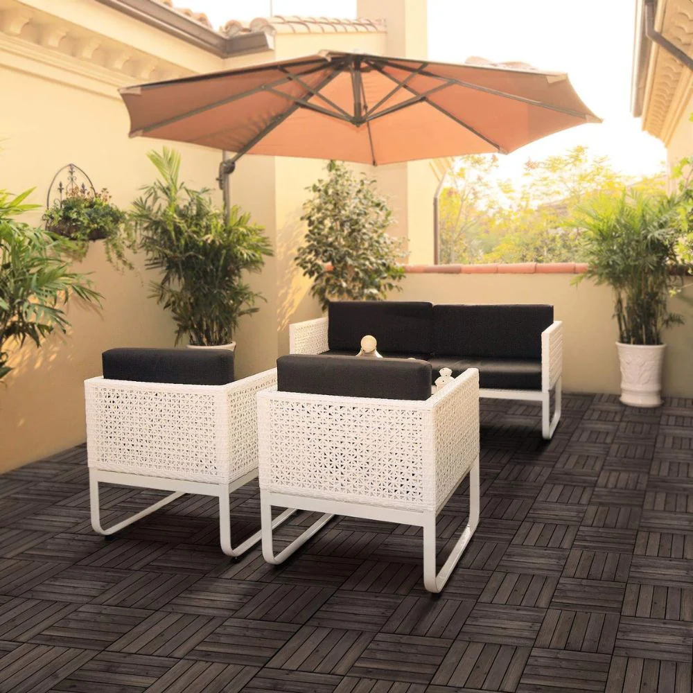 Interlocking Outdoor Patio Wood Flooring Deck Tiles 27Pcs - Image 5