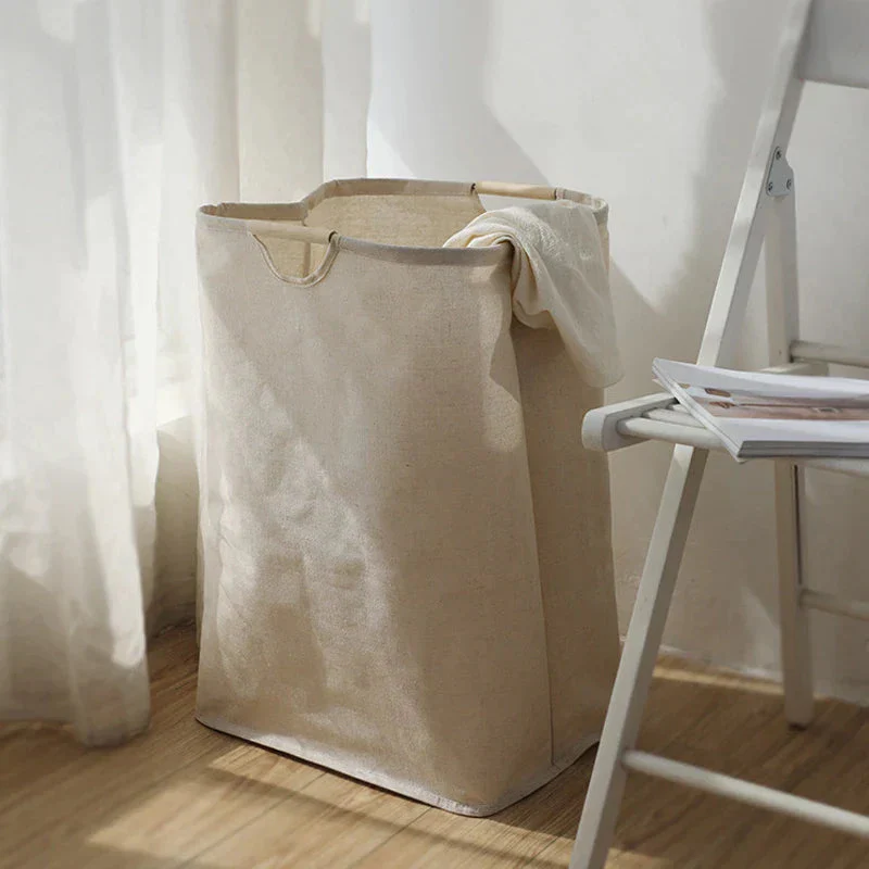 Japanese-style cotton-linen laundry basket - Image 3