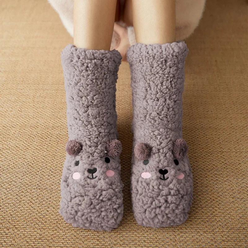 Kawaii Bear Fleece Warm Socks - Image 5