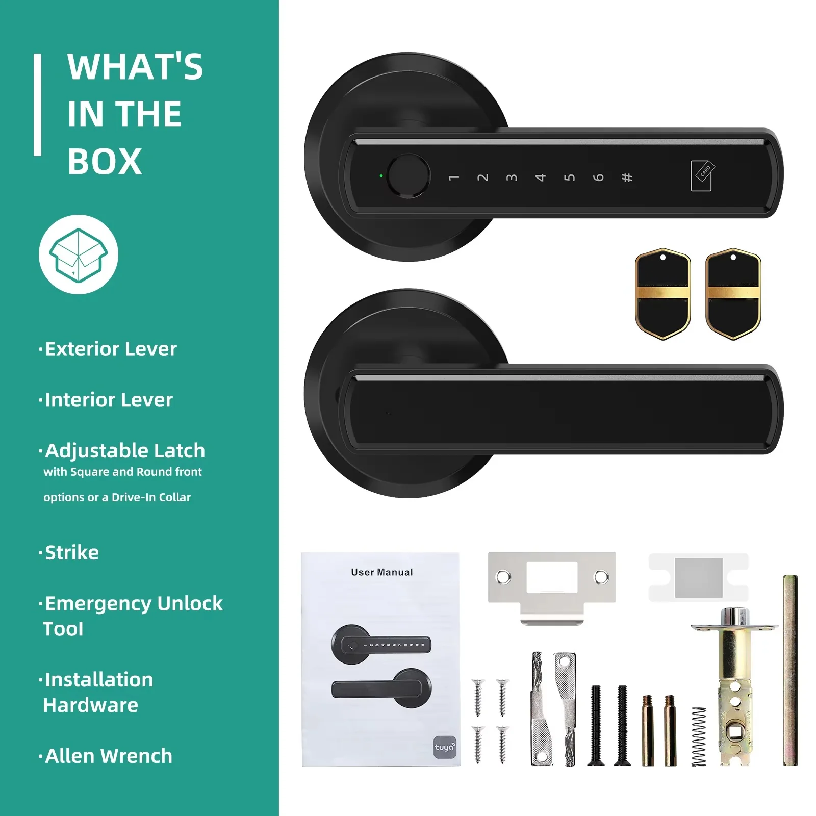 Keyless Entry Door Lock With Handle - Image 3