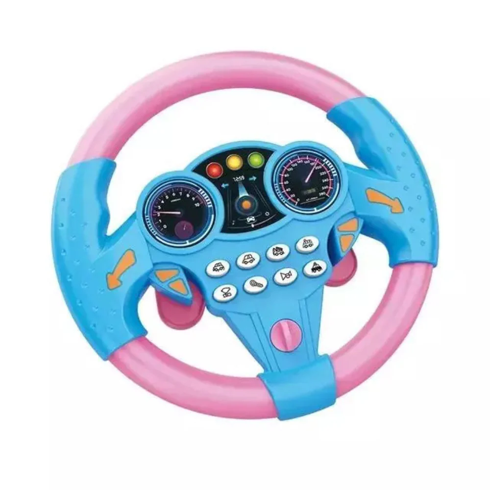 Kid's Electric Simulation Steering Wheel Suction Attachment - Image 2