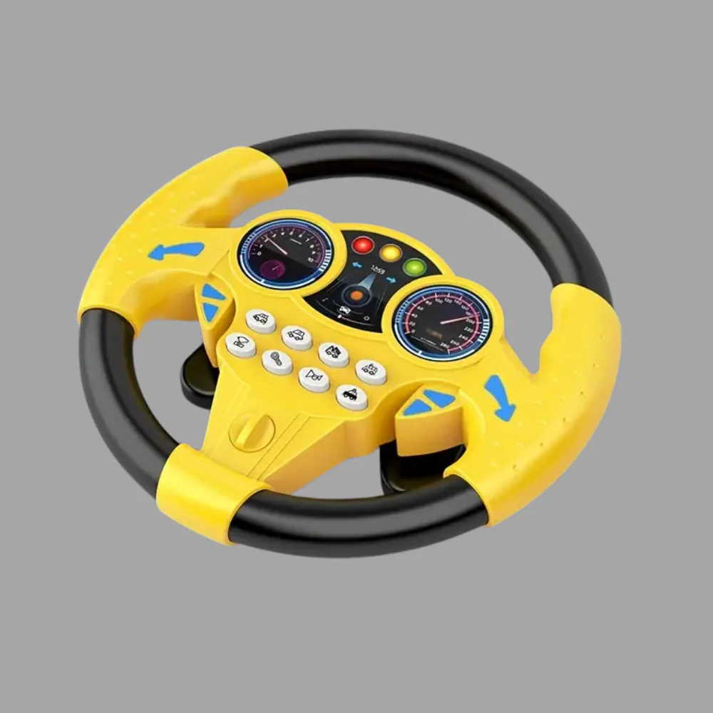 Kid's Electric Simulation Steering Wheel Suction Attachment - Image 4