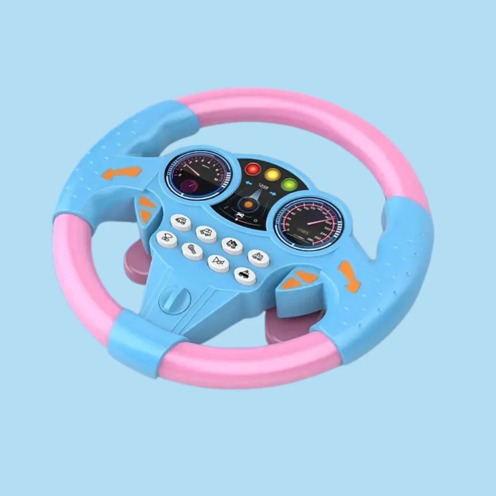 Kid's Electric Simulation Steering Wheel Suction Attachment - Image 5