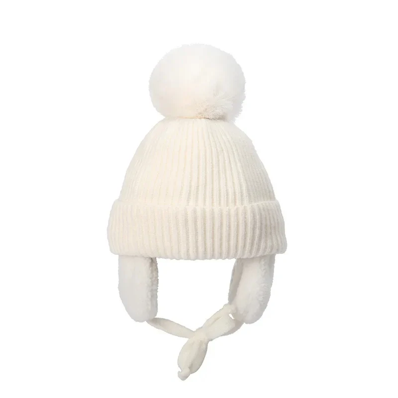 Kids Knit Beanie Winter Hat with Earflaps - Image 12