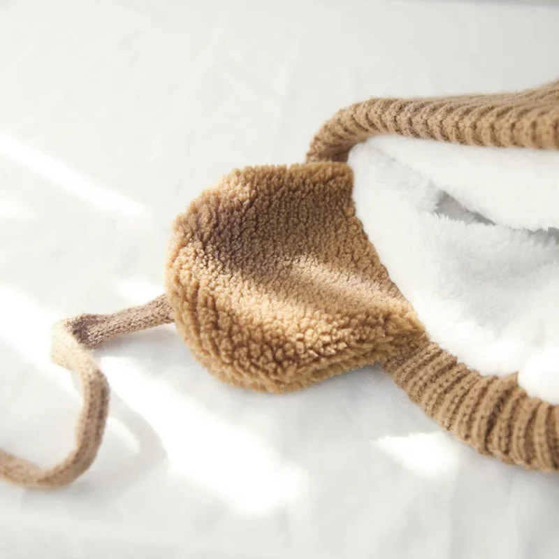 Kids Knit Beanie Winter Hat with Earflaps - Image 5