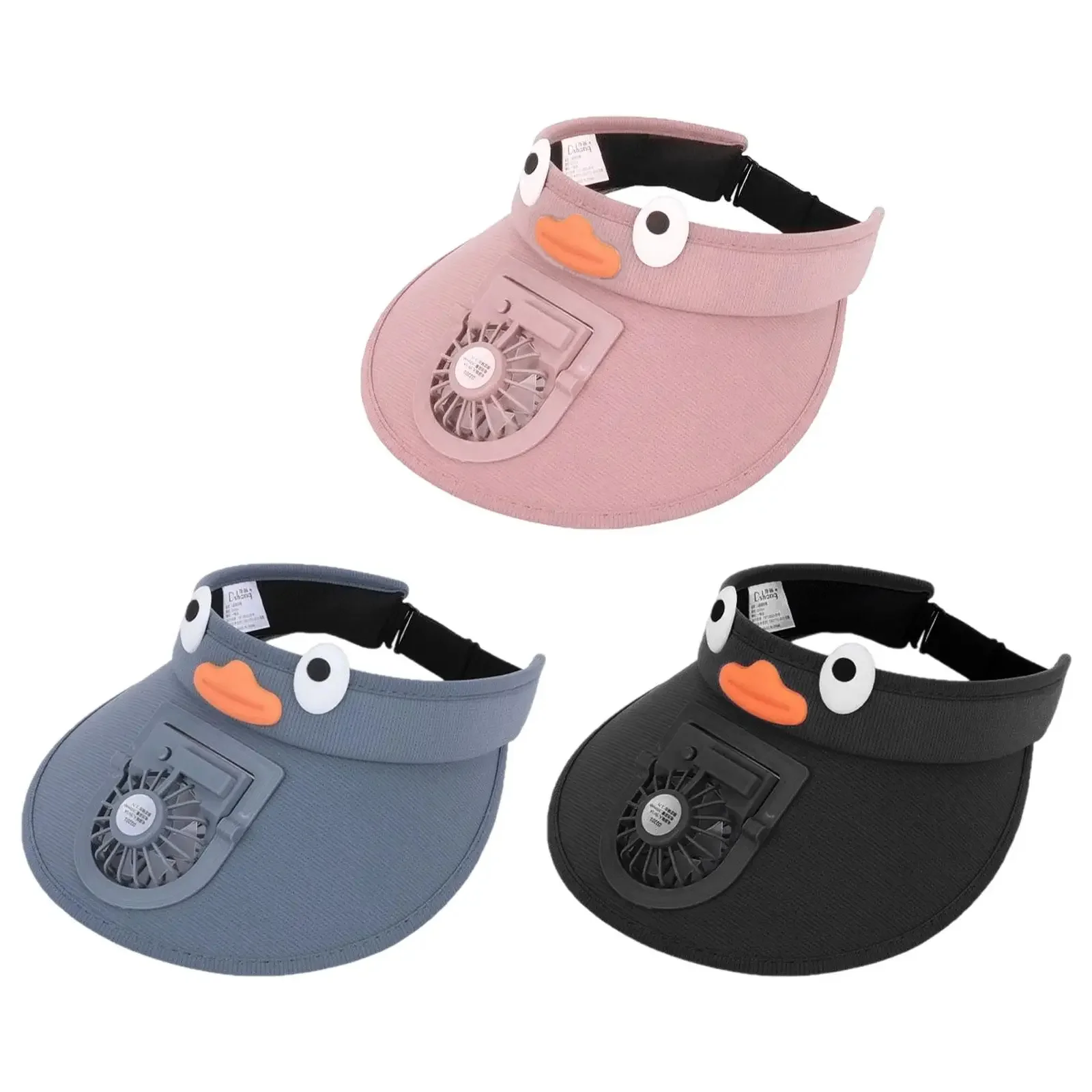 Kids Sun Visor Hat with Cooling Fan Hat - Image 4