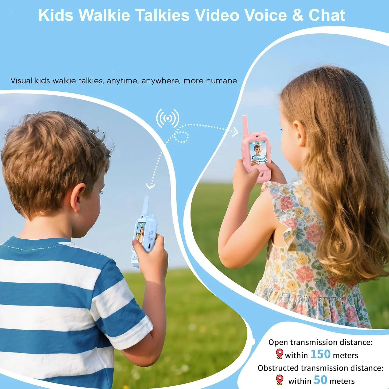 Kids Walkie Talkies Video Voice & Chat 2 Set - Image 2