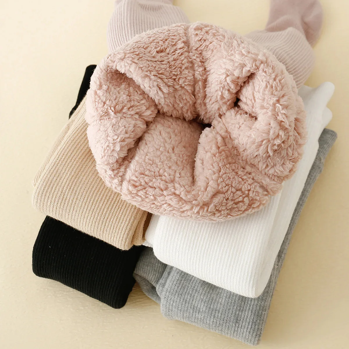 Kids Winter Fleece Lined Leggings - Image 4