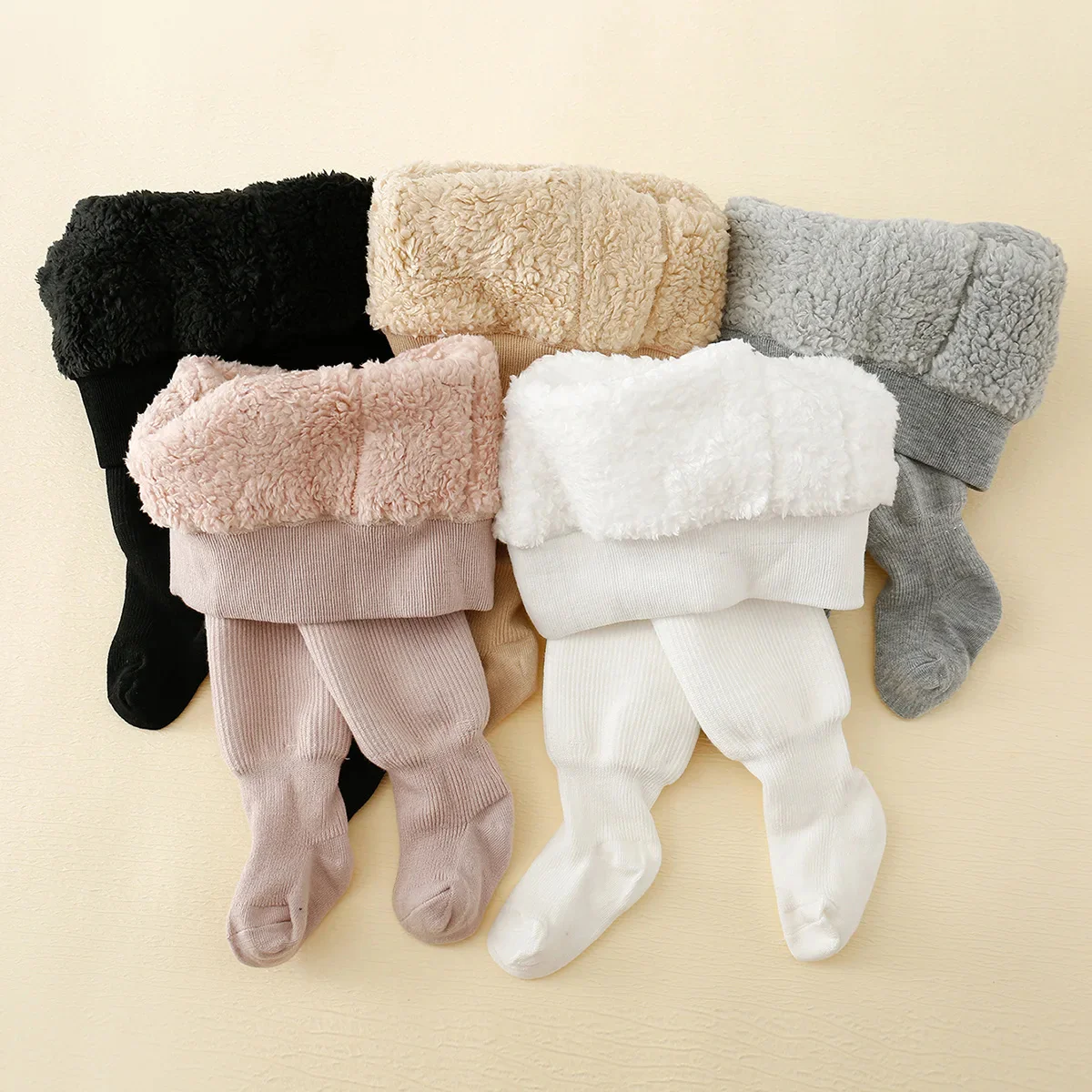 Kids Winter Fleece Lined Leggings - Image 5