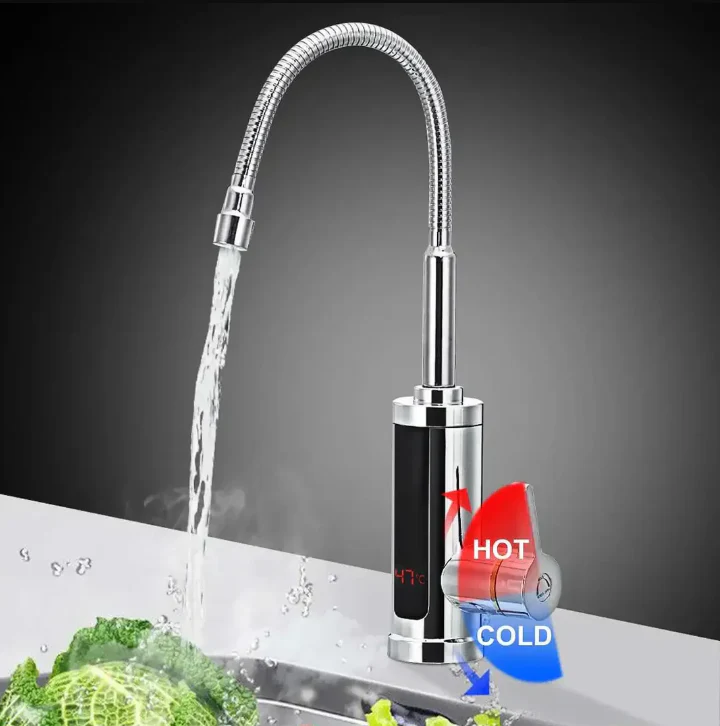 Kitchen hot water tap with 3000W power - Image 4