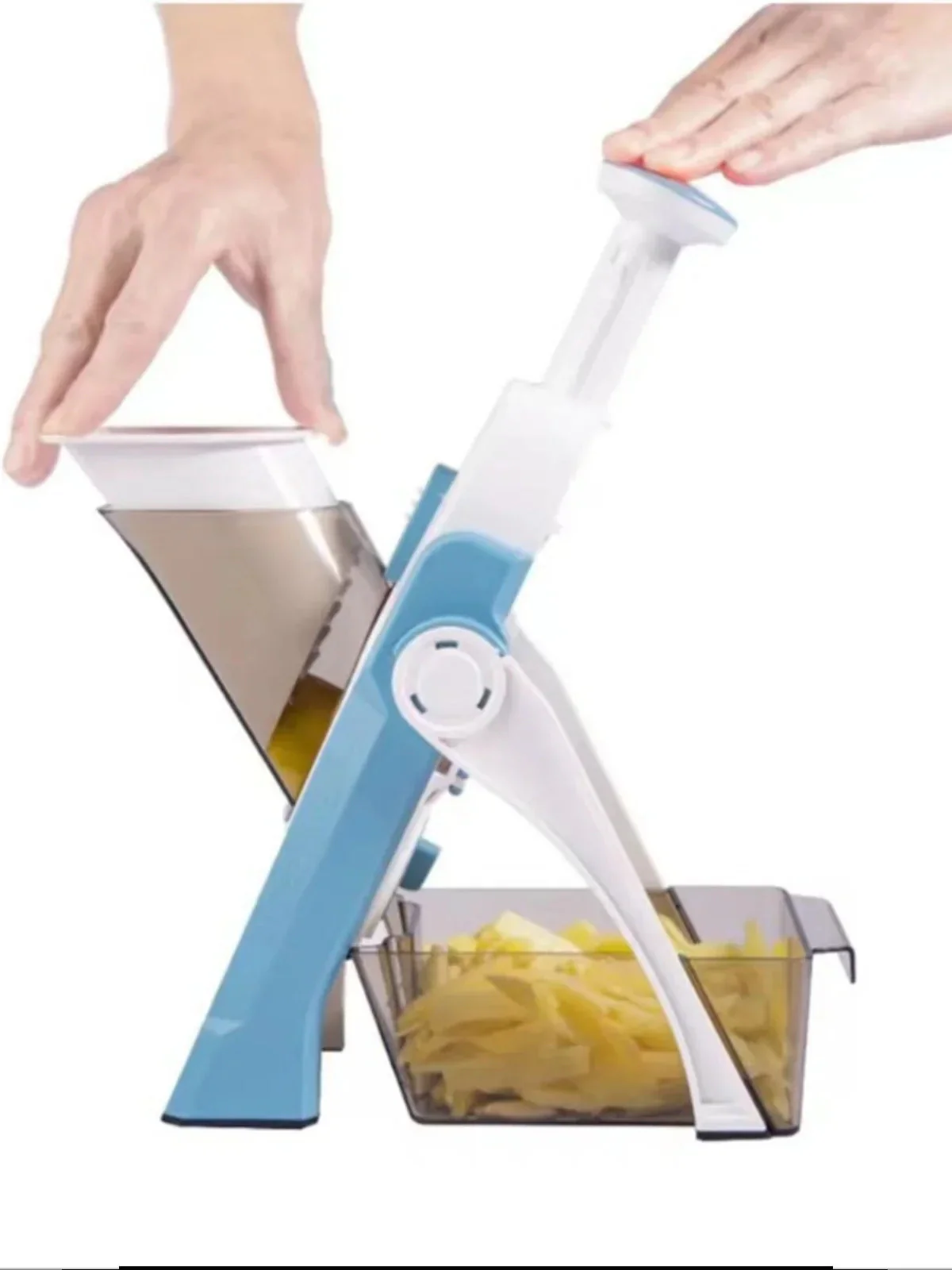 Kitchen Slicer With Adjustable Thickness And Collection Container - Image 4