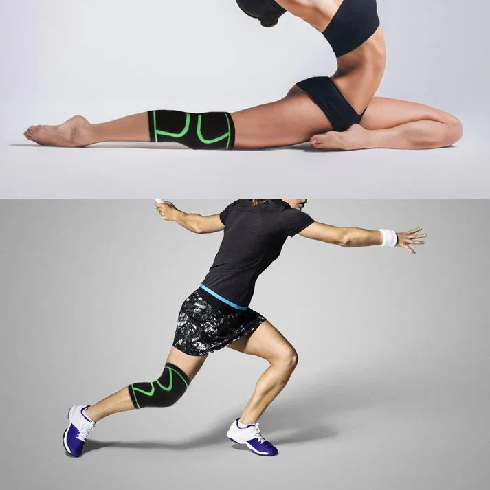 Knee Brace Compression Sleeve with Patella Stability Straps - Image 8