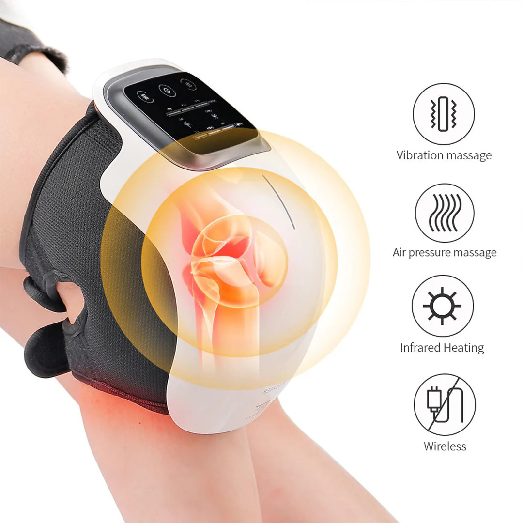 Knee Massager with Heat Therapy | Pain Relief & Joint Recovery - Portable Heated Knee Massage for Comfort & Mobility - Image 2