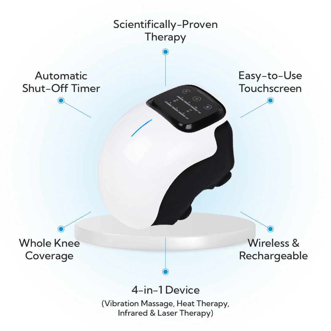 Knee Massager with Heat Therapy | Pain Relief & Joint Recovery - Portable Heated Knee Massage for Comfort & Mobility - Image 4