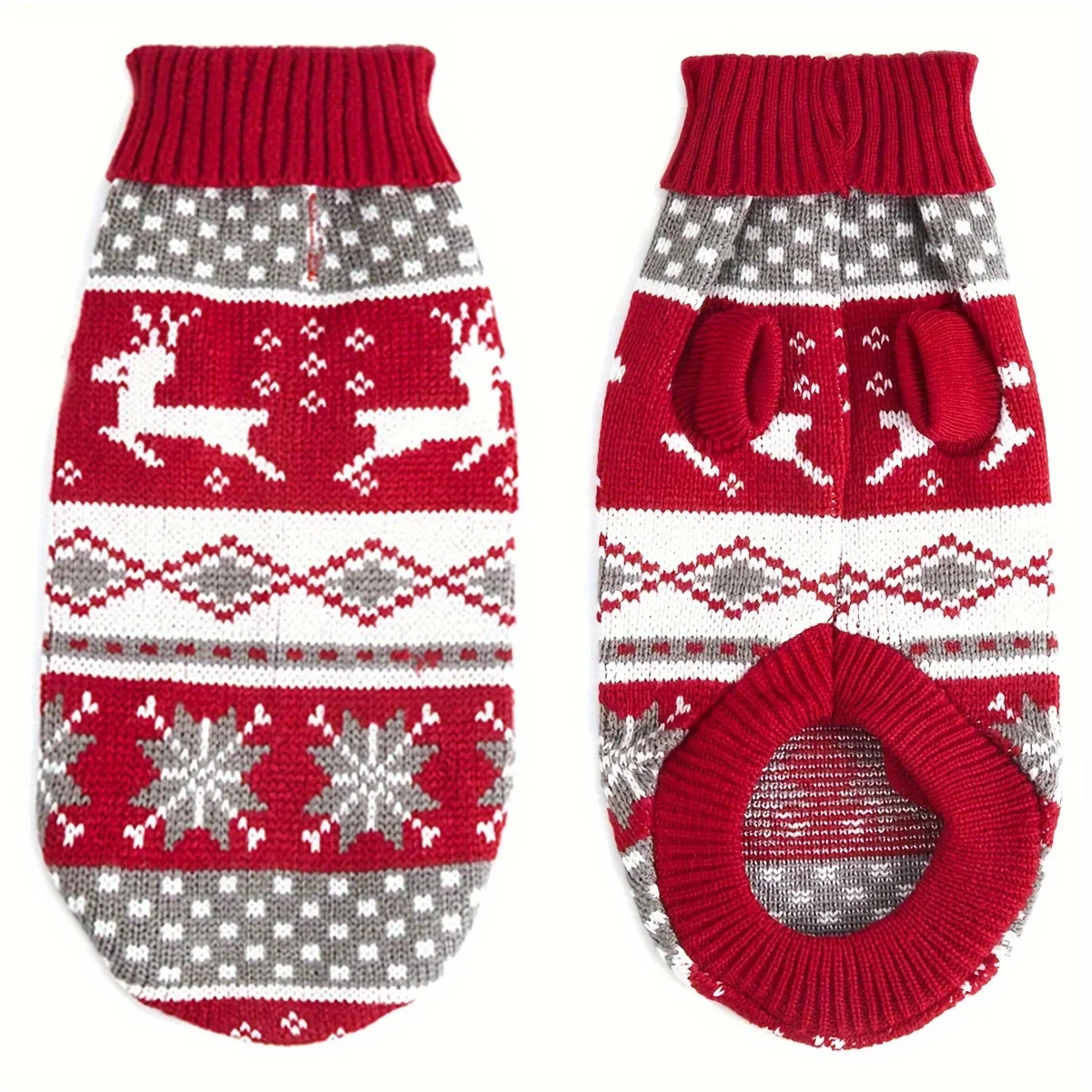 Knitted Dog Christmas Sweater for Small Pets - Image 4