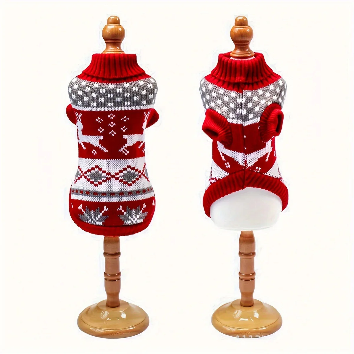 Knitted Dog Christmas Sweater for Small Pets - Image 5
