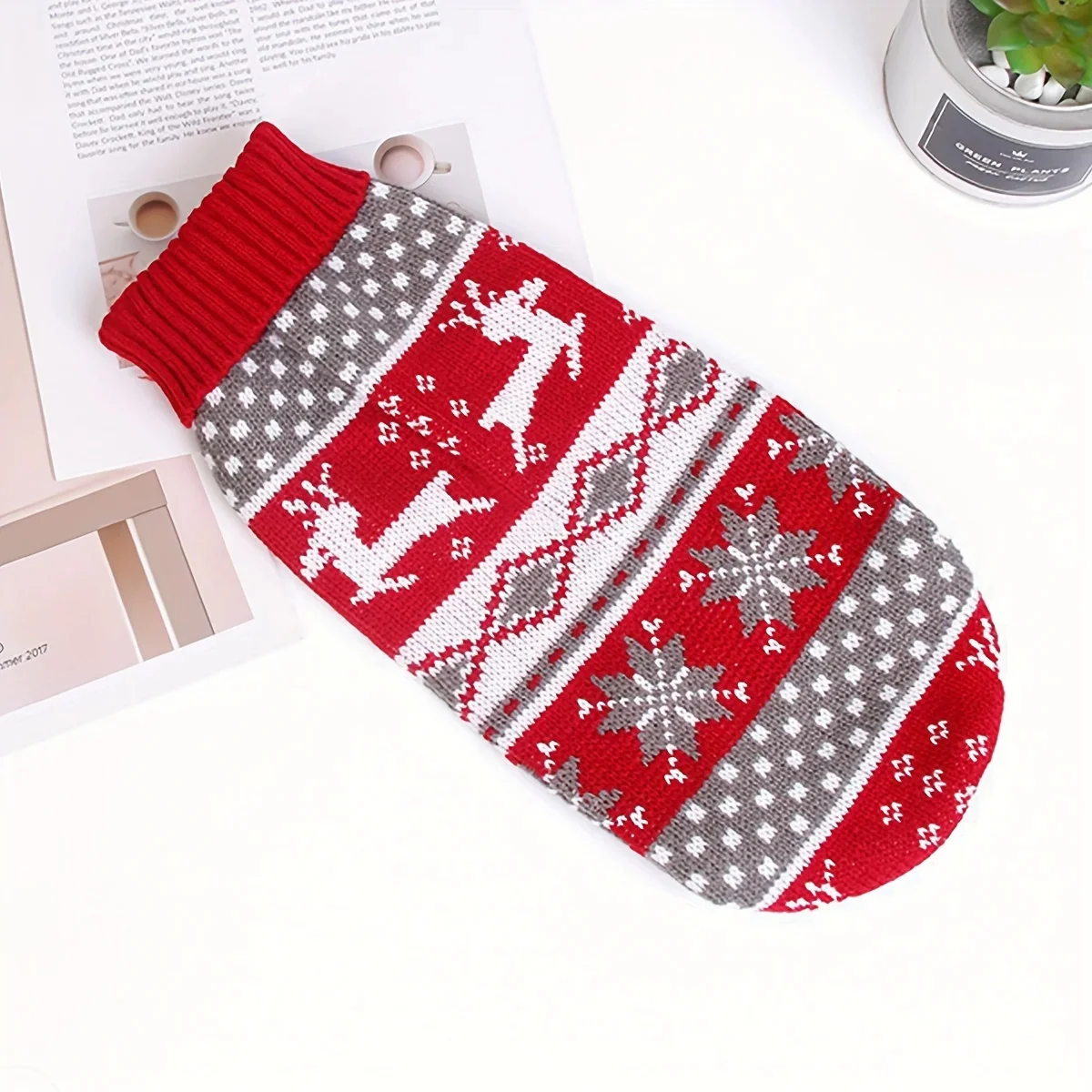 Knitted Dog Christmas Sweater for Small Pets - Image 6