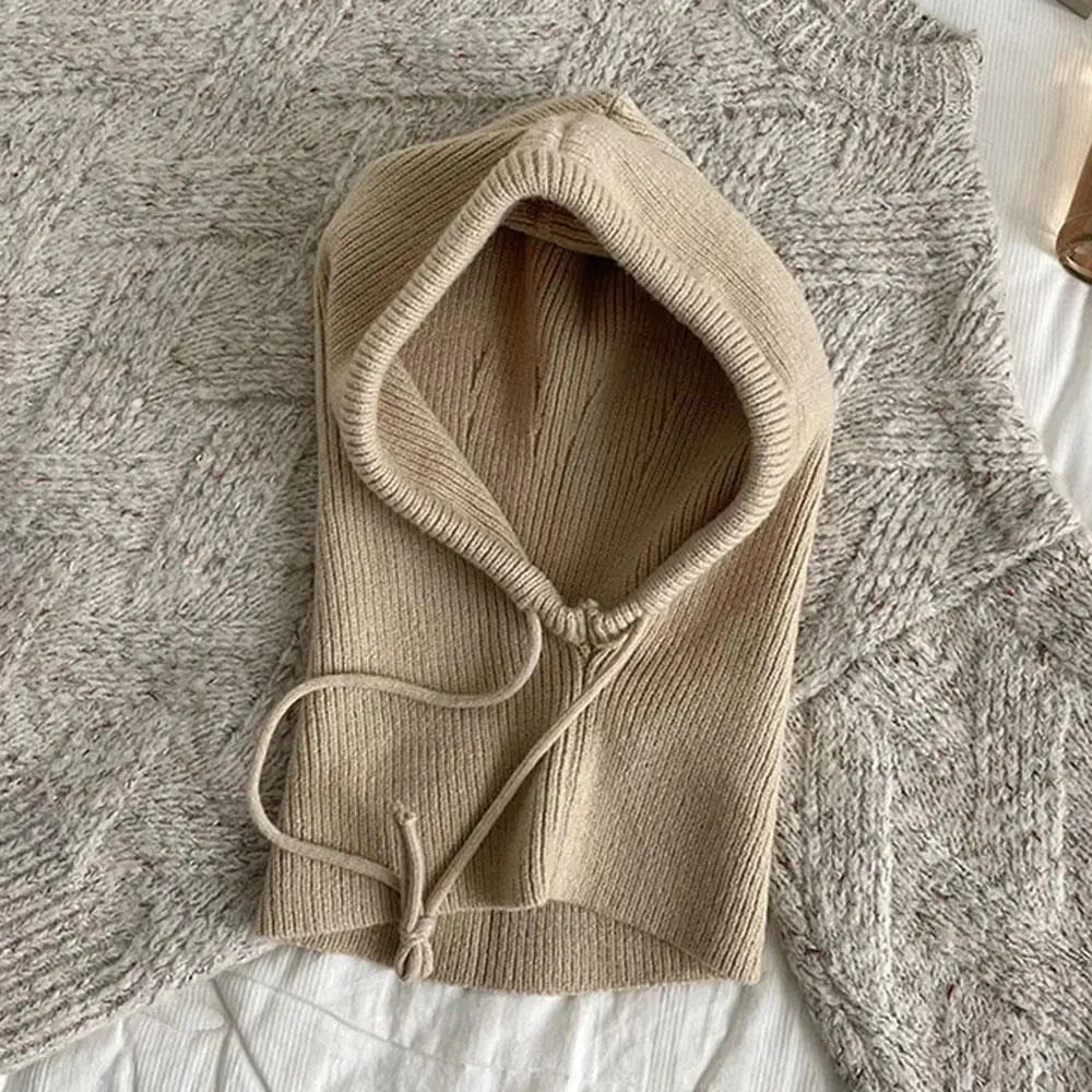 Knitted Hooded Balaclava Hat Neck Warmer - Image 9